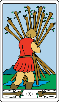 10 der Stäbe