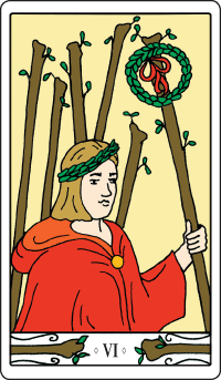 6 der Stäbe