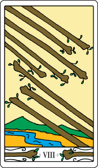 8 der Stäbe